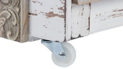 Casa Padrino ensemble de 2 coffres en bois de style country blanc - Salon Déco Casa Padrino ensemble de 2 coffres en bois de style country blanc - Salon Déco
