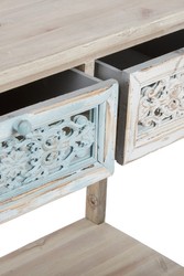 casa padrino landhausstil tannenholz konsole konsolentisch hotel wohnzimmer deko accessoires möbel  