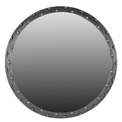 Casa Padrino Luxury Wall Mirror Silver Round 96 x H.96 cm - Luxury Collection