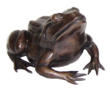 Casa Padrino decorazione di lusso bronzo rana 24 x 30 x H. 16 cm - Lussuosa Figura in Bronzo