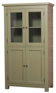 Casa Padrino armoire de cuisine de style country avec 4 portes vert 100 x 50 x H. 180 cm - Meubles de Cuisine