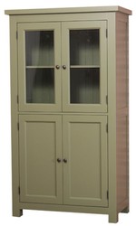 casa padrino landhausstil massivholz kiefernholz schrank küchenschrank regalschrank mit 4 türen küchen möbel