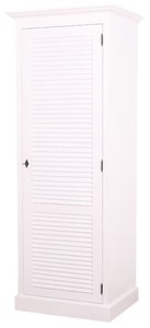 Casa Padrino armoire de chambre de style country avec porte blanc 76 x 59 x H. 200 cm - Meubles de Chambre à Coucher