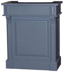 Casa Padrino mostrador de country style azul 90 x 51 x H. 107 cm - Mesa Consola de Madera Maciza con Cajones
