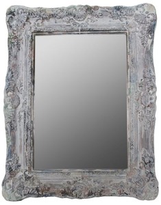 Casa Padrino espejo / espejo de la pared de estilo barroco gris antiguo 42 x H. 54 cm - Muebles Barroco Casa Padrino espejo / espejo de la pared de estilo barroco gris antiguo 42 x H. 54 cm - Muebles Barroco