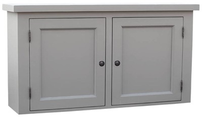 Casa Padrino armoire de cuisine de style country gris 120 x 31 x H. 65 cm - Armoire de Cuisine de Style Country avec 2 Portes