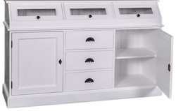 Casa Padrino armario de cocina / gabinete de cocina estilo country blanco 163 x 50 x H. 226 cm - Muebles de Estilo Country 