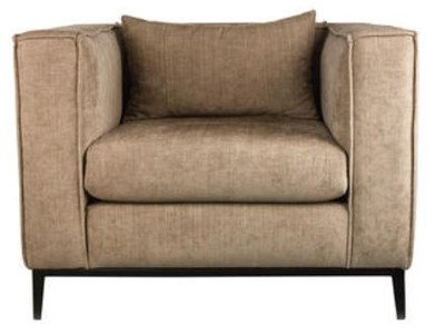 Casa Padrino fauteuil de luxe beige / noir 90 x 75 x H. 66 cm - Mobilier d'Hôtel