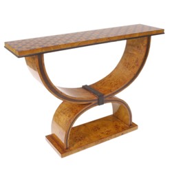 Tavolino Casa Padrino Art Déco 120 cm x 35 cm x H.95 cm - Tavolo stile antico - Mobili