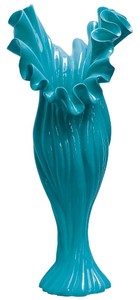 Casa Padrino designer flower vase blue B. 33 cm height 81 cm - Dekovase