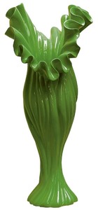 Casa Padrino designer flower vase green B. 24 cm height 60 cm - Dekovase