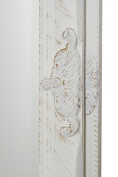 Espejo barroco Casa Padrino Blanco con hermosos adornos antiguos H. 162 cm - Hecho a mano