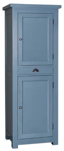 Casa Padrino armoire de cuisine de style country avec 2 portes et tiroir bleu 67 x 50 x H. 180 cm - Meubles de Cuisine