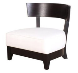 Casa Padrino Poltrona Lounge Club Nero / Bianco 73,5 x 66 x H. 74 cm - Collezione di Lusso