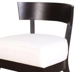 Casa Padrino Poltrona Lounge Club Nero / Bianco 73,5 x 66 x H. 74 cm - Collezione di Lusso