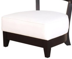 Casa Padrino Poltrona Lounge Club Nero / Bianco 73,5 x 66 x H. 74 cm - Collezione di Lusso