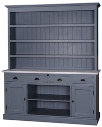 casa padrino landhausstil massivholz kiefernholz schrank küchenschrank mit 2 türen und 4 schubladen küchen möbel