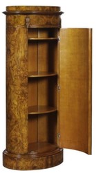 Casa Padrino cassettone Art Nouveau di lusso con anta marrone chiaro 62 x 39 x H. 145 cm - Arredo Barocco e Art Nouveau
