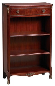 Casa Padrino bibliothèque de style baroque avec tiroir brun rougeâtre 66,5 x 29,5 x H. 107,3 cm - Meubles Baroques de Luxe