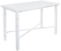 Casa Padrino Mesa de Comedor Estilo Rural Blanco Antiguo 120 x 60 x H. 80 cm - Mesa Shabby Chic Comedor
