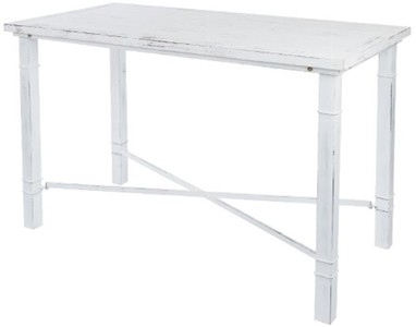 Casa Padrino Country Style Dining Table Antique White 100 x 50 x H. 70 cm - Small Shabby Chic Dining Room Table