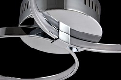 Casa Padrino lampada di copertura e lampada da parete argento 74 x 44 x H. 7 cm - Luce Moderna a LED