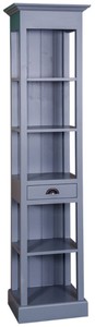 Casa Padrino meuble étagère de style country avec tiroir bleu clair 50 x 39 x H. 197 cm - Meubles Style Country