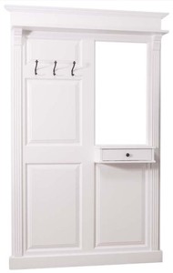 Casa Padrino armoire style campagnard avec tiroir blanc 131 x 19 x H. 210 cm - Meubles de Style Campagnard 