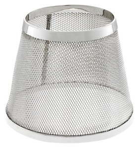 Casa Padrino Luxus Teelichthalter-Lampenschirm Silber Ø 16 x H. 13,5 cm - Hotel & Restaurant Accessoires