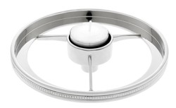 Casa Padrino luxury tealight holder lampshade silver Ø 16 x H. 13.5 cm - Hotel & Restaurant Accessoires