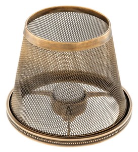 Casa Padrino paralume portacandele di lusso ottone vintage Ø 16 x H. 13,5 cm - Accessori Hotel e Ristoranti