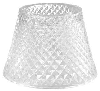 Casa Padrino paralume portacandele tealight in vetro trasparente Ø 15 x H. 12,5 cm - Accessori di Lusso