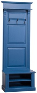 Casa Padrino armoire de style campagnard bleu 79 x 41 x H. 210 cm - Armoire de Style Campagnard