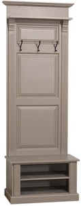 Casa Padrino armoire de style campagnard olive gris 79 x 41 x H. 210 cm - Armoire de Style Campagnard