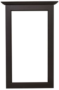 Casa Padrino specchio cornice stile country nero 65 x 8 x H. 100 cm - Mobili Stile Country 