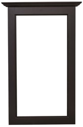 Casa Padrino specchio cornice stile country nero 65 x 8 x H. 100 cm - Mobili Stile Country 