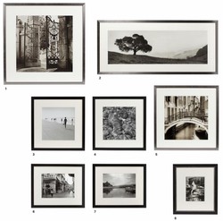 Casa Padrino Images / Art Print Set de 8 Photos de Vacances Multicolor - Décoration Murale de Luxe
