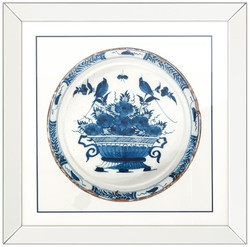 Casa Padrino immagini / stampa artistica set di 4 porcellane cinesi antiche bianche / blu 80 x H. 80 cm - Decorazione Murale di Lusso