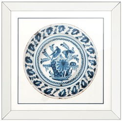 Casa Padrino immagini / stampa artistica set di 4 porcellane cinesi antiche bianche / blu 80 x H. 80 cm - Decorazione Murale di Lusso