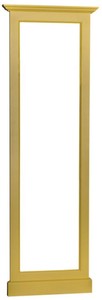 Casa Padrino specchio cornice stile country giallo 65 x 8 x H. 195 cm - Mobili Stile Country 