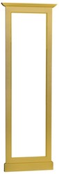 Casa Padrino specchio cornice stile country giallo 65 x 8 x H. 195 cm - Mobili Stile Country 
