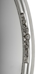 Casa Padrino Baroque miroir mural ovale argent hauteur 77 cm, largeur 57 cm - noble et somptueux - look vintage - fait à la main Casa Padrino Baroque miroir mural ovale argent hauteur 77 cm, largeur 57 cm - noble et somptueux - look vintage - fait à la main