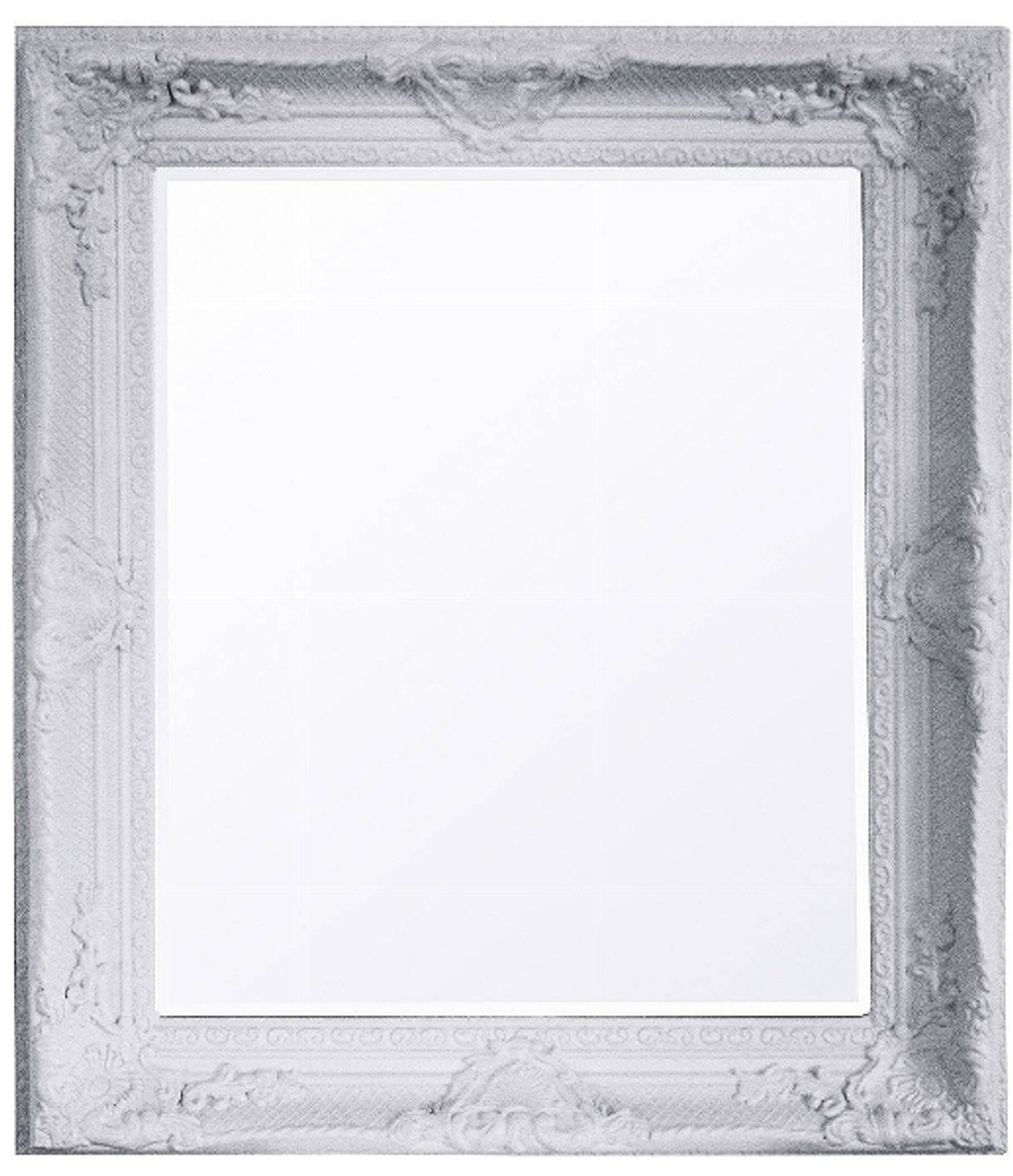 Espejo de pared barroco Casa Padrino Blanco Altura 47 cm, ancho 37 cm - antigüedad - hecho a mano Espejo de pared barroco Casa Padrino Blanco Altura 47 cm, ancho 37 cm - antigüedad - hecho a mano