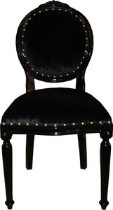 Casa Padrino Barock Esszimmer Stuhl Schwarz Schwarz Luxus Samtstoff Velvet Fabric Chair Baroque Furniture Interior Möbel Einrichtung Casa Padrino Barock Esszimmer Stuhl Schwarz Schwarz Luxus Samtstoff Velvet Fabric Chair Baroque Furniture Interior Möbel Einrichtung