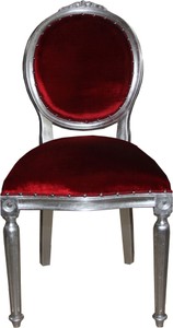 Barock Esszimmer Stuhl Bordeaux Silber Samtstoff Velvet Rot Red Silver Chair Dining Room Chairs Furniture Interior Möbel Einrichtung Barock Esszimmer Stuhl Bordeaux Silber Samtstoff Velvet Rot Red Silver Chair Dining Room Chairs Furniture Interior Möbel Einrichtung