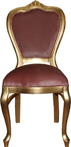 Casa Padrino Barock Luxus Damen Stuhl Rosa / Gold - Damen Schminktisch Stuhl - Limited Edition Casa Padrino Barock Luxus Damen Stuhl Rosa / Gold - Damen Schminktisch Stuhl - Limited Edition