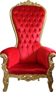 Casa Padrino Baroque Throne Armchair Majestic Red / Gold - Giant Armchair - Height 187 cm Casa Padrino Baroque Throne Armchair Majestic Red / Gold - Giant Armchair - Height 187 cm