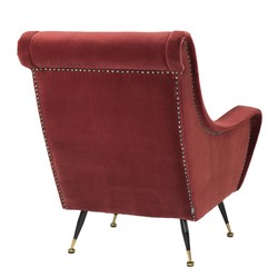 Casa Padrino Luxury Hotel Salon Fauteuil Rouge foncé 80 x 90 x H. 88 cm - Meubles de l'hôtel Casa Padrino Luxury Hotel Salon Fauteuil Rouge foncé 80 x 90 x H. 88 cm - Meubles de l'hôtel