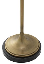 Casa Padrino lampadaire laiton antique / noir Ø 32 x H. 140 cm - Meubles de Luxe