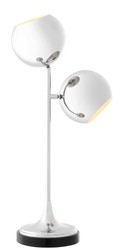 Casa Padrino table lamp silver / black Ø 32 x H. 74 cm - Luxury Quality